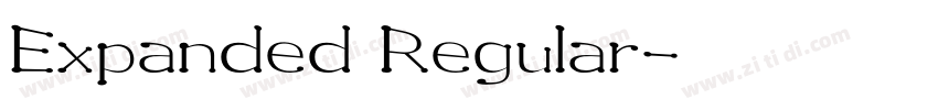 Expanded Regular字体转换 Expanded Regular字体转换